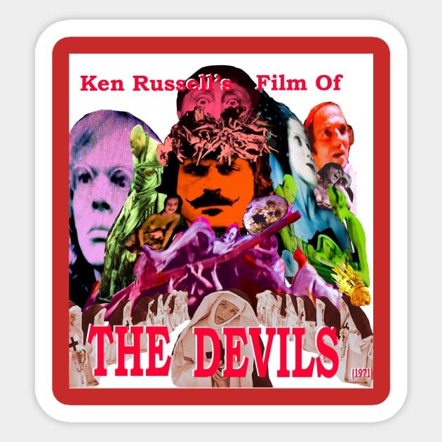 The Devils (1971) Sticker by Econoclash